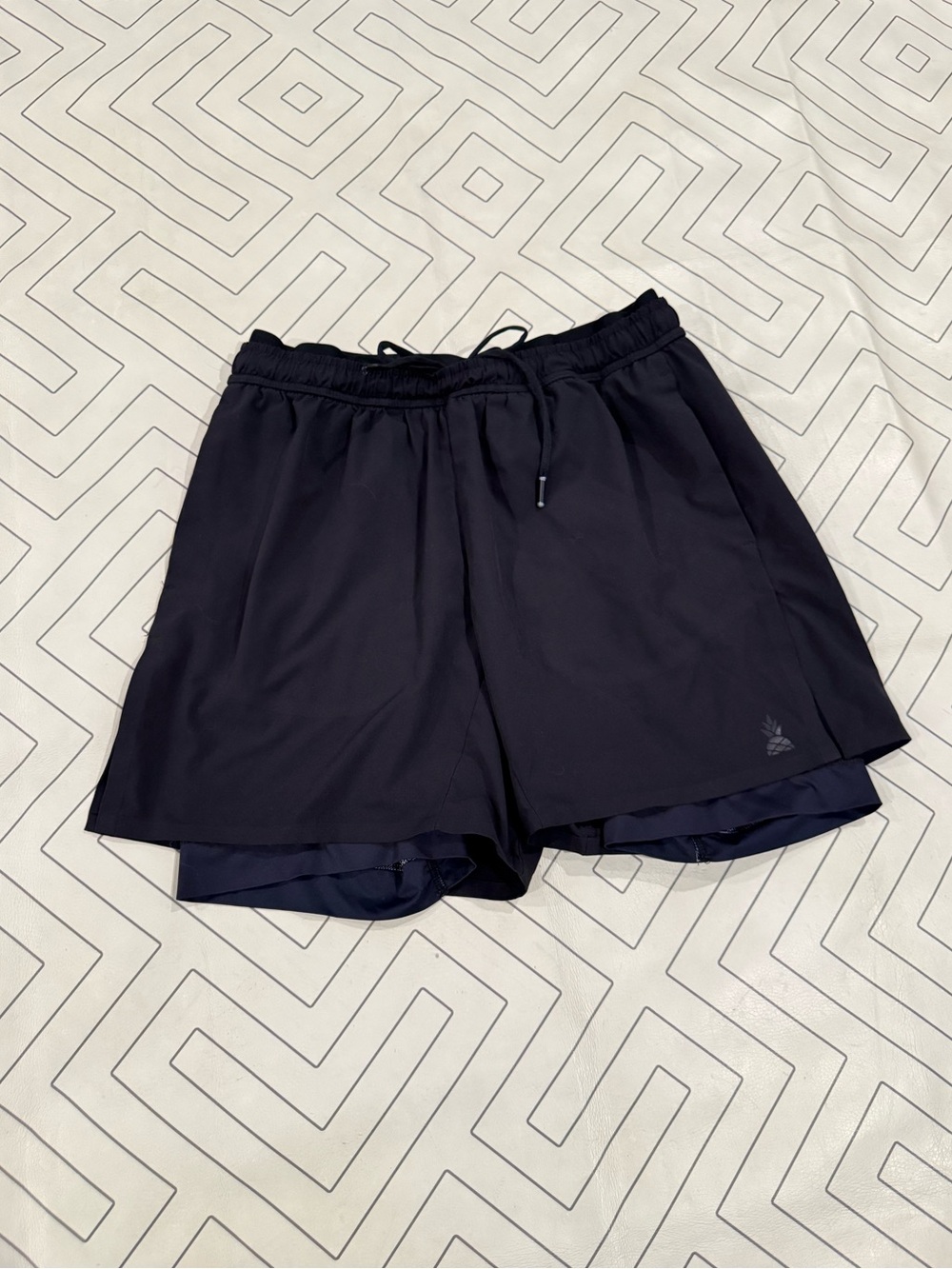Chubbies Black Athletic Shorts with Bike Shorts Lining